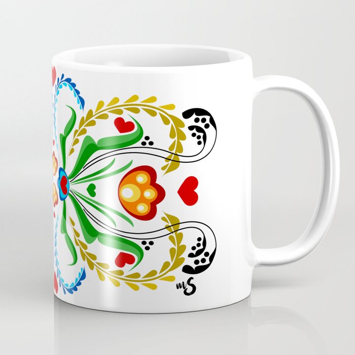 Scandinavian Folk Art ~ Tulip Coffee Mug