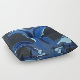 A Splash of Blue Floor Pillow