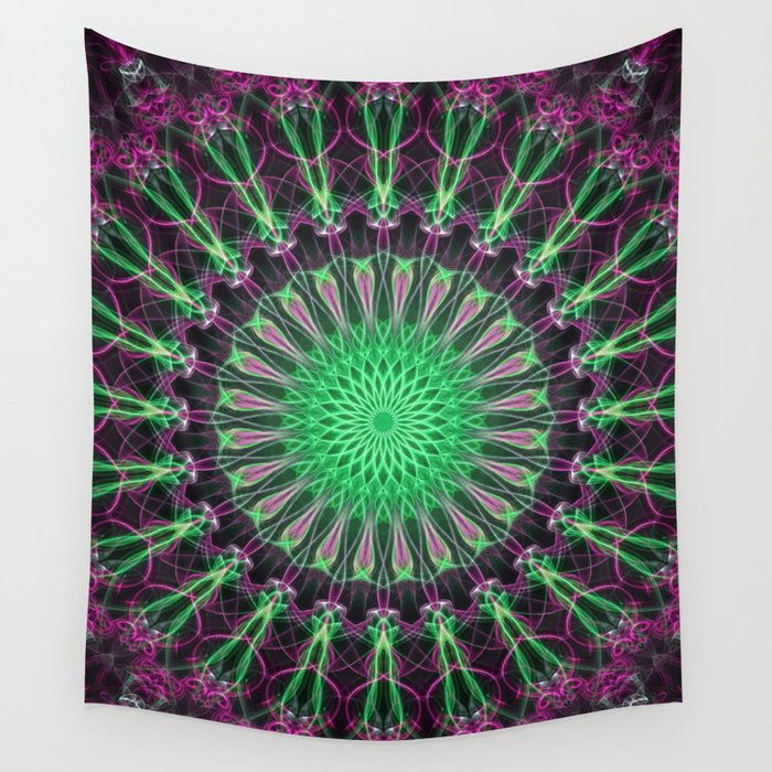 Purple and top green tapestry