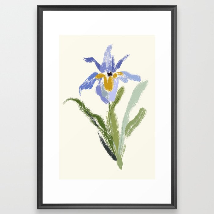 Orchid painting Framed Art Print
