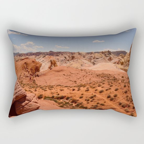 Red Valley II Rectangular Pillow
