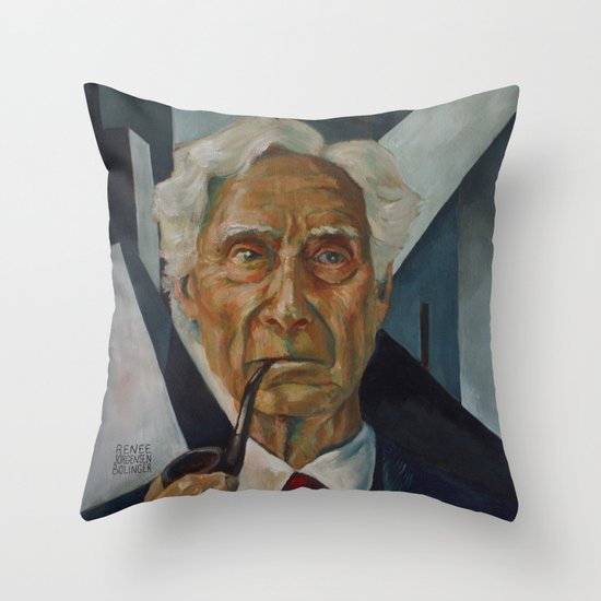 Bertrand Russell Throw Pillow