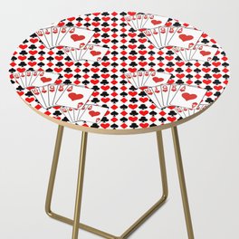 CASINO POKER CARDS ABSTACT ART Side Table