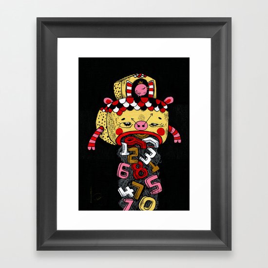 How much Time do we have left (CLOCK) Framed Art Print