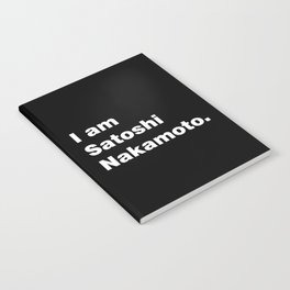 I am Satoshi Nakamoto Notebook