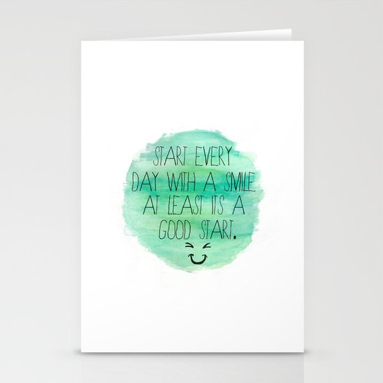 Start With a Smile Stationery Cards