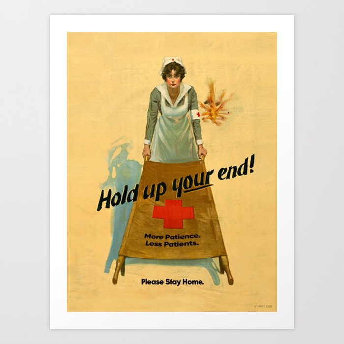 Hold Up Your End! Art Print