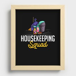 Housekeeping Cleaning Housekeeper Housewife Recessed Framed Print