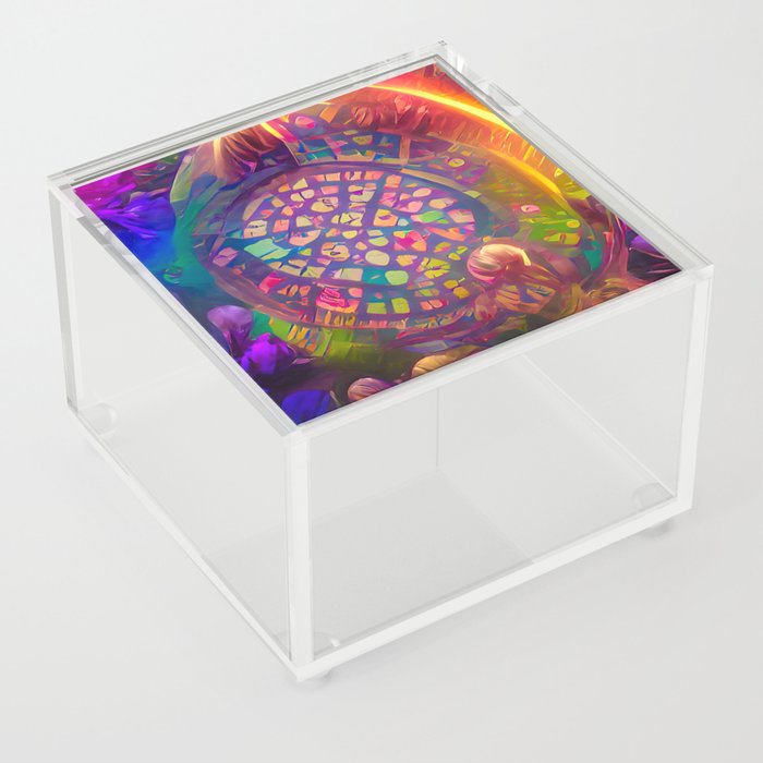Mandala Lotus Opening Acrylic Box