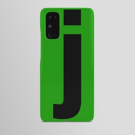 letter J (Black & Green) Android Case