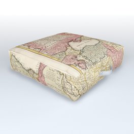 Map of the Middle East (1725) Outdoor Floor Cushion