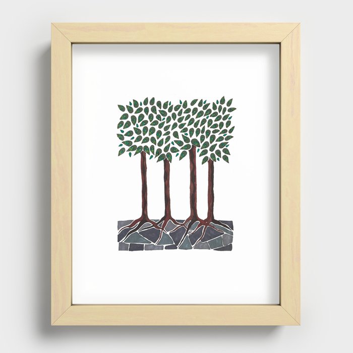A Walk in the Woods Recessed Framed Print