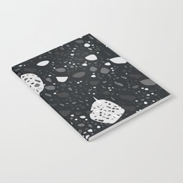 Black and White Mosaic Terrazzo Notebook