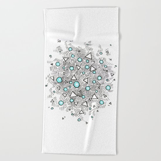 Shiny Bubbles Beach Towel