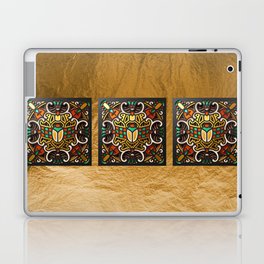 Egyptian Mandala - Wood Cut Laptop Skin