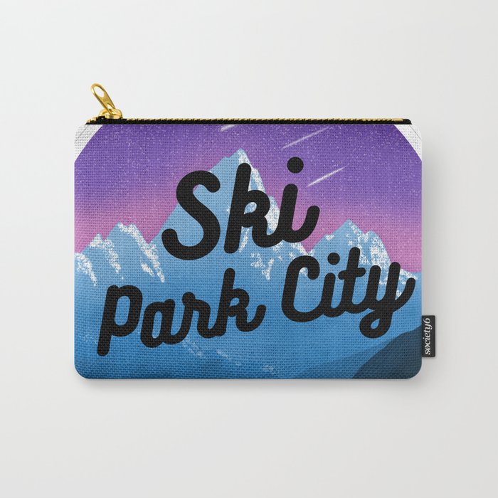 Ski Park City Utah Mountains Nature Winter Skiing Gifts Carry-All Pouch