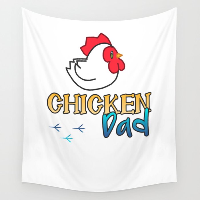 Chicken Dad Wall Tapestry