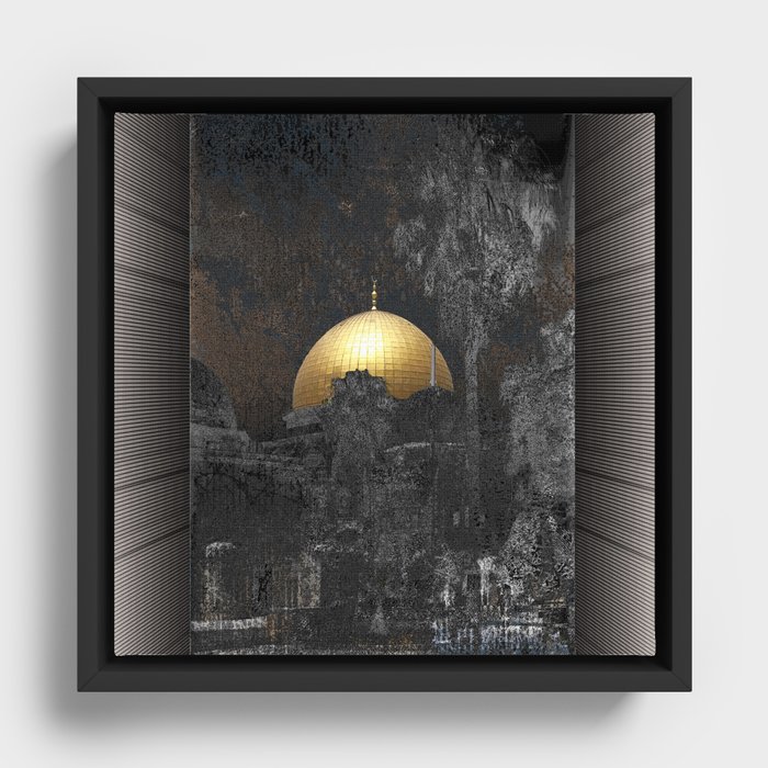 Dome of the Rock Framed Canvas