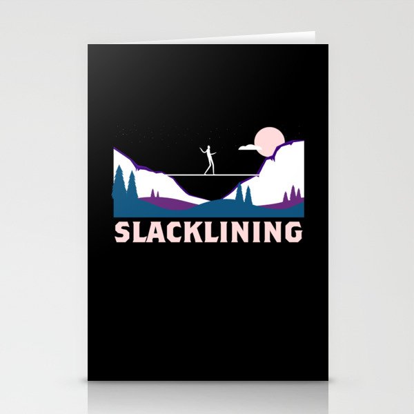 Slacklining Slackline Slackliners Stationery Cards