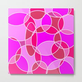 Pink Circles Abstract Pattern Metal Print | Pinkaesthetic, Geometriccircles, Abstractgeometric, Pinkhomedecor, Pinkgeometric, Pattern, Pinkpattern, Digital, Pinkpainting, Pinkartdeco 