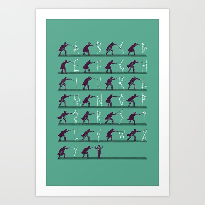 From A to Zorro Art Print