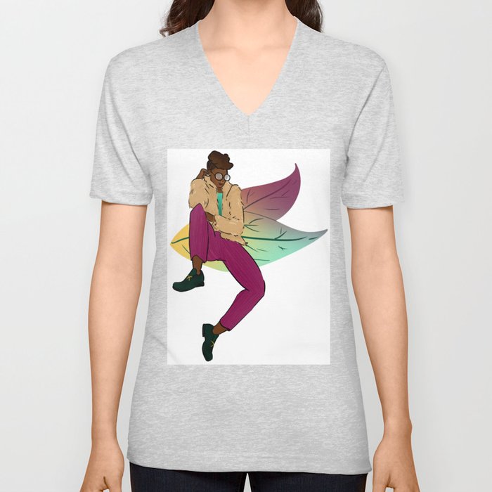 Cool and Colorful V Neck T Shirt