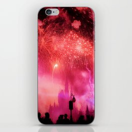 Castle Fireworks at Night iPhone Skin