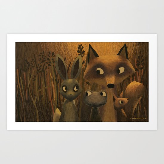 Did You Hear Something? Art Print