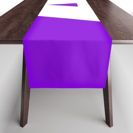 A (White & Violet Letter) Table Runner