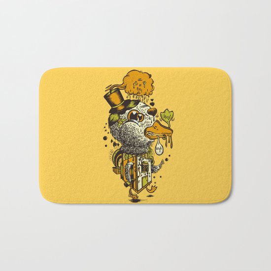 A Disorientated Duck Goes For A Stroll Bath Mat
