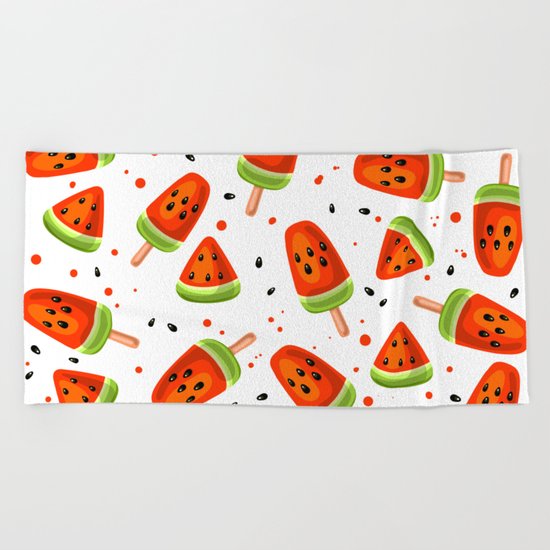 Watermelon pattern Beach Towel