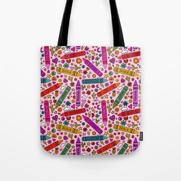 Crayon Print Tote Bag