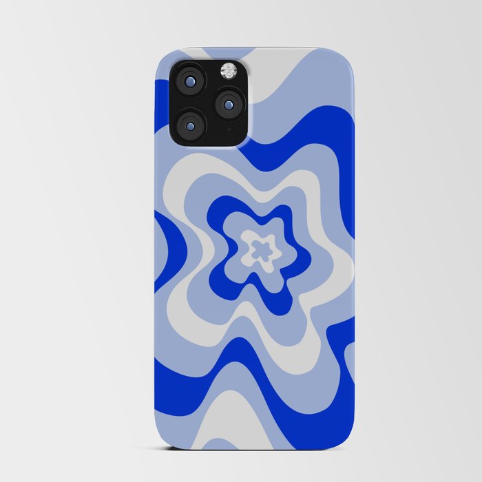 Abstract pattern - blue and white. iPhone Card Case