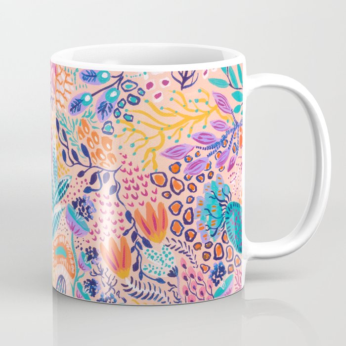 Colorful and Abstract Corals reefs Coffee Mug