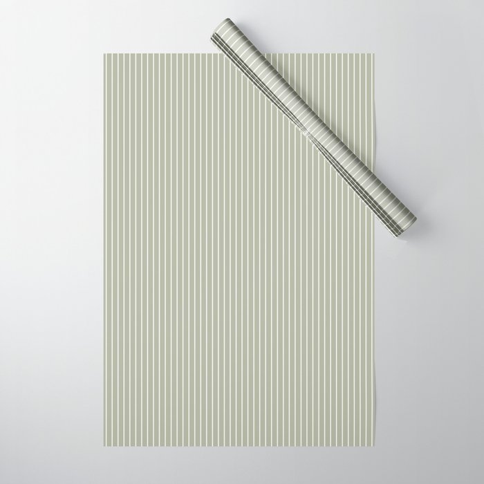Lines #6 (Sage Green) Wrapping Paper by Summer Sun Home Art