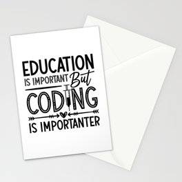 Medical Coder Education Is Important Coding ICD Stationery Card