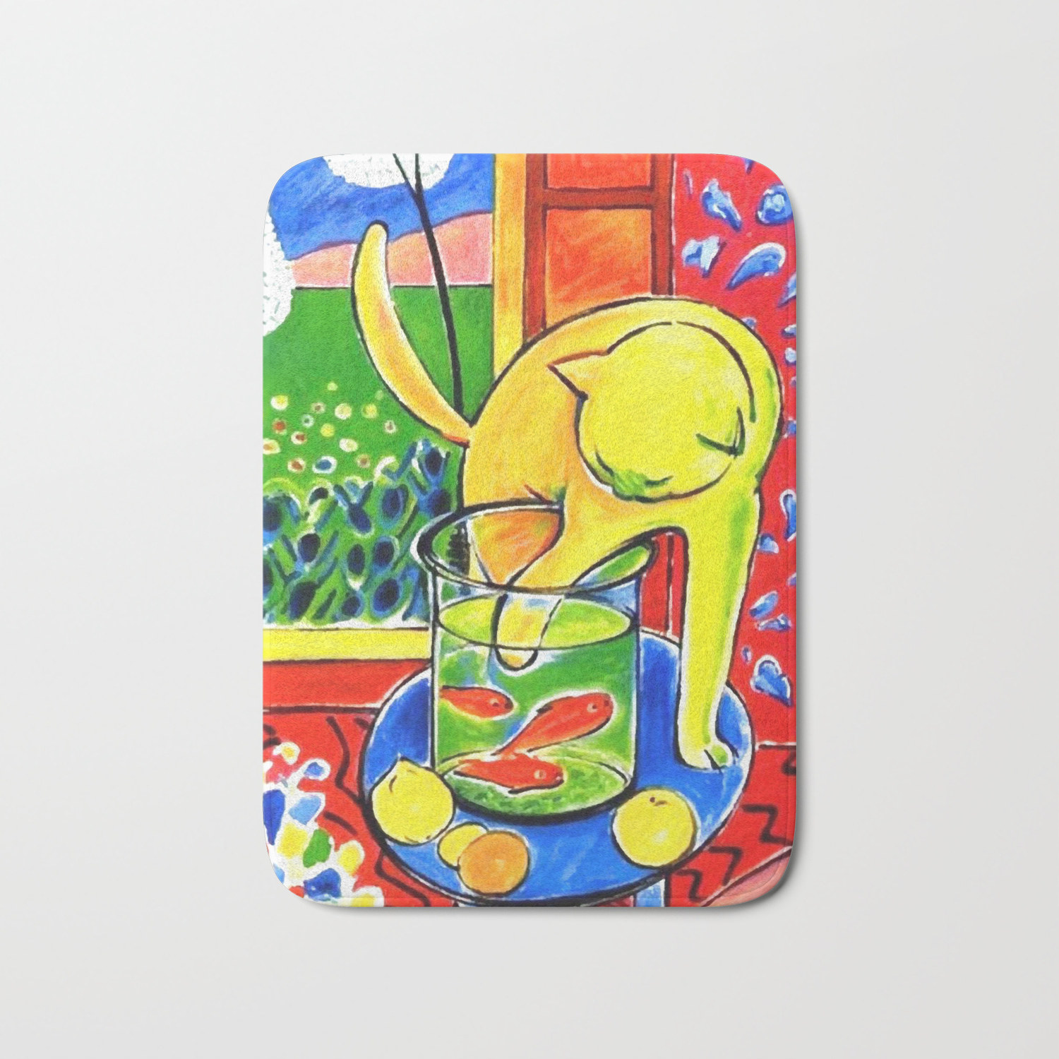 Henri Matisse Le Chat Aux Poissons Rouges 1914 The Cat With Red Fishes Artwork Bath Mat By Cloth O Rama Society6 Henri Matisse Le Chat Aux Poissons Rouges 1914 The Cat With Red Fishes Artwork Bath Mat By Cloth O Rama Society6