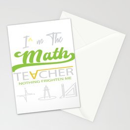I'm The Math Teacher Stationery Card
