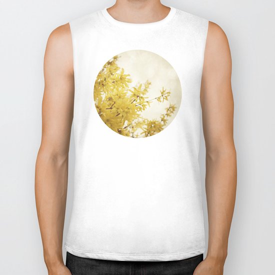 Dreamy Forsythia Biker Tank