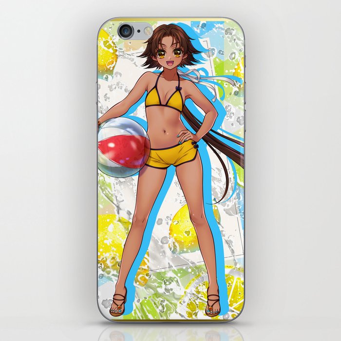 Swimsuit Girl x Fruit (Lemon) iPhone Skin