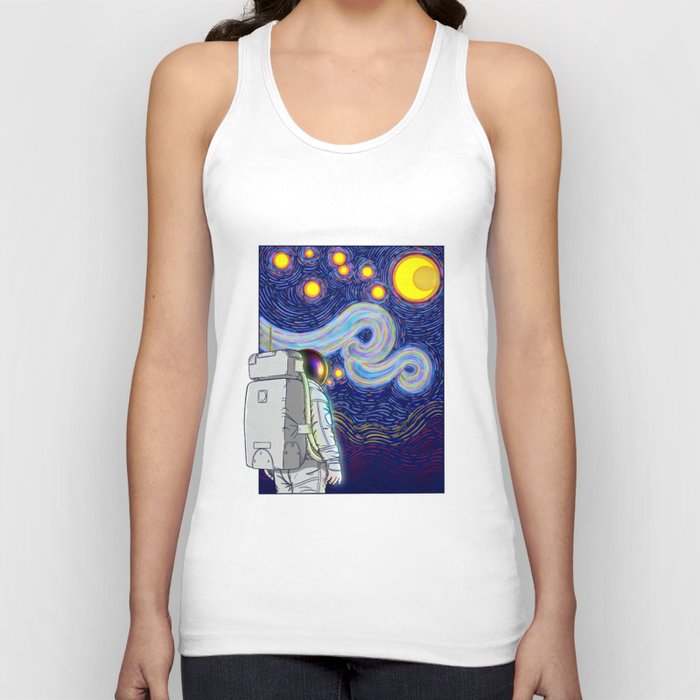 Starry Night in Space Tank Top