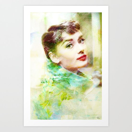 Audrey H. Art Print