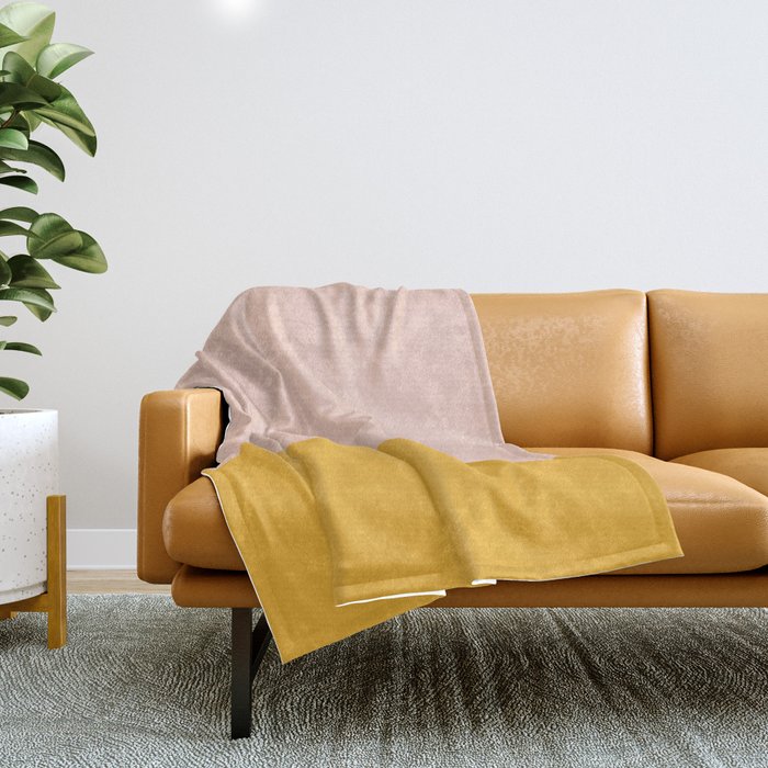 Mustard and pink throw outlet