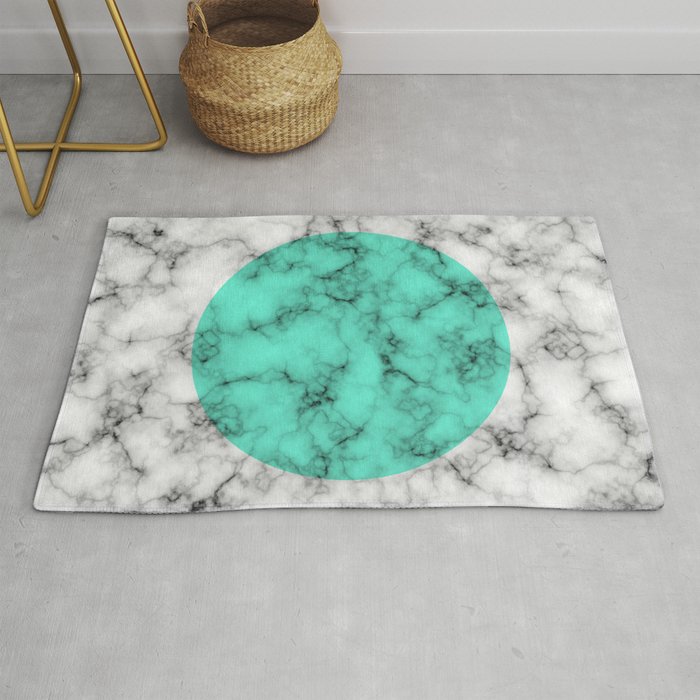 Marble Texture Abstract Rug