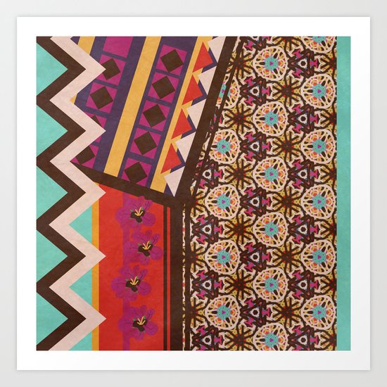 Zimbabwe Multi With Texture Art Print