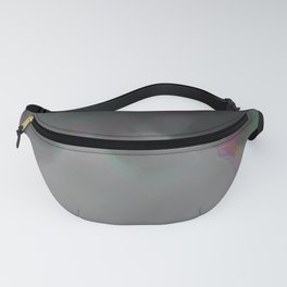 Grey Glitch Fanny Pack