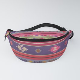 Colorful Kilim Rug Style ornament  N6 Fanny Pack