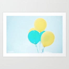 Happy Balloons Art Print