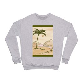 Sunset At The Nile River Vintage Landscape Crewneck Sweatshirt