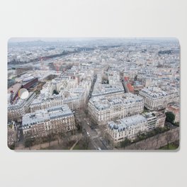 Paris aerial view Cutting Board